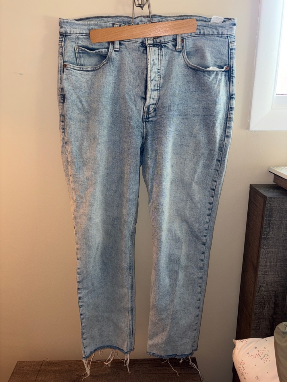 Old Navy Light Blue Slim Straight Jeans